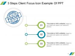 3 steps client focus icon example of ppt