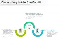3 steps for achieving end to end product traceability