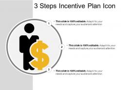 3 steps incentive plan icon