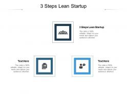 3 steps lean startup ppt powerpoint presentation pictures good cpb