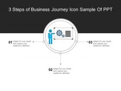 3 Steps Of Business Journey Icon Sample Of Ppt