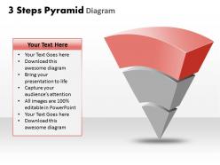 3 steps pyramid diagram powerpoint templates ppt presentation slides 0812