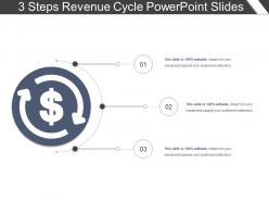 3 steps revenue cycle powerpoint slides