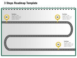 3 steps roadmap template m1230 ppt powerpoint presentation show visuals