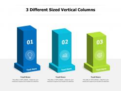 3 steps vertical standing columns