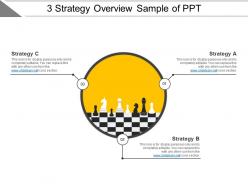 3 Strategy Overview Sample Of Ppt