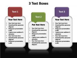3 text boxes editable powerpoint templates