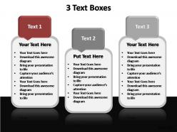 3 text boxes editable powerpoint templates