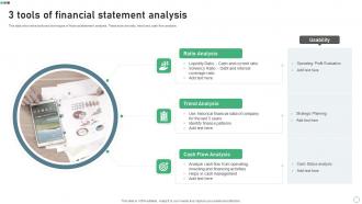 3 Tools Of Financial Statement Analysis