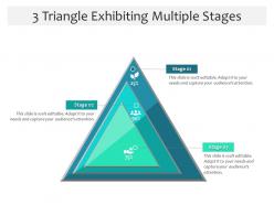 3 triangle exhibiting multiple stages