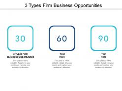 3 types firm business opportunities ppt powerpoint presentation file layout cpb