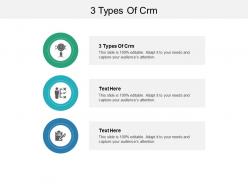3 types of crm ppt powerpoint presentation portfolio introduction cpb