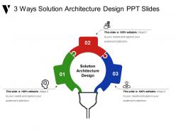 3 ways solution architecture design ppt slides