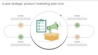 3 Year Strategic Product Marketing Plan Icon