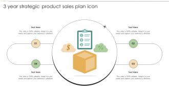 3 Year Strategic Product Sales Plan Icon