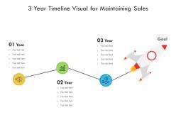 3 year timeline visual for maintaining sales infographic template