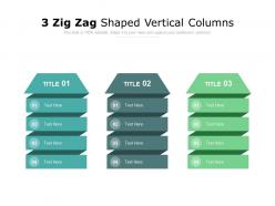3 zig zag shaped vertical columns