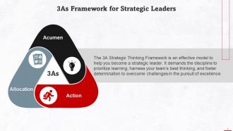 3As Framework For Strategic Leaders Training Ppt