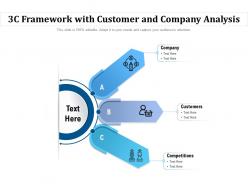 3c framework with customer and company analysis
