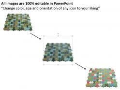 36965976 style puzzles matrix 1 piece powerpoint presentation diagram infographic slide