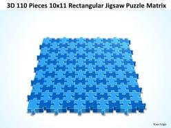3d 110 pieces 10x11 rectangular jigsaw puzzle matrix