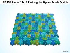 3d 156 pieces 12x13 rectangular jigsaw puzzle matrix