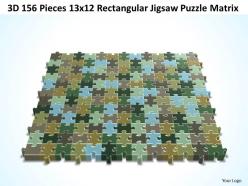 3d 156 pieces 13x12 rectangular jigsaw puzzle matrix