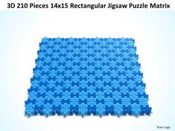 3d 210 pieces 14x15 rectangular jigsaw puzzle matrix