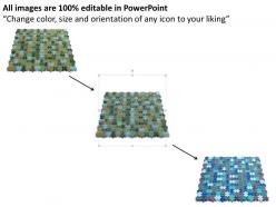 57711831 style puzzles matrix 1 piece powerpoint presentation diagram infographic slide