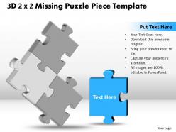 3d 2x2 missing puzzle piece template