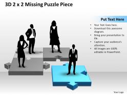 3d 2x2 missing puzzle piece with persons 2
