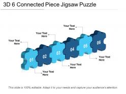 3d 6 Connected Piece Jigsaw Puzzle
