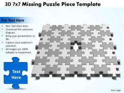 3d 7x7 missing puzzle piece template