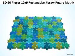 3d 90 pieces 10x9 rectangular jigsaw puzzle matrix