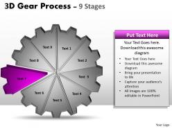 24786742 style division gearwheel 9 piece powerpoint template diagram graphic slide