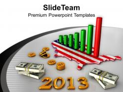 3d america business profit graph 2013 powerpoint templates ppt themes and graphics 0113