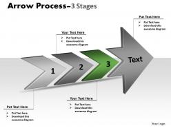 3d arrow process 3 stages 1