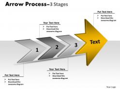 3d arrow process 3 stages 1