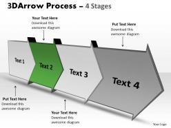 3d arrow process 4 stages 3