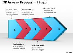 3d arrow process 5 stages 1