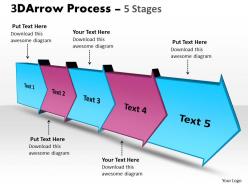 3d arrow process 5 stages 3