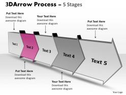 3d arrow process 5 stages 3