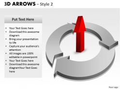 3d arrows style 2 powerpoint slides and ppt templates 0412