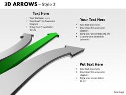 3d arrows style 2 powerpoint slides and ppt templates 0412