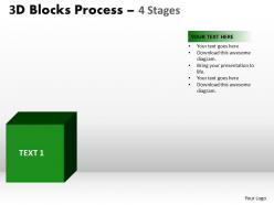 3d blocks process 4 stages powerpoint slides and ppt templates 0412