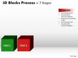 3d blocks process 7 stages powerpoint slides and ppt templates 0412