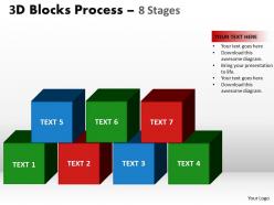 3d blocks process 8 stages powerpoint slides and ppt templates 0412