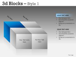 3d blocks style 1 powerpoint presentation slides db