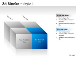 3D Blocks Style 1 PPT 2