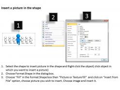 3d blue man winning race following people leader success ppt graphic icon